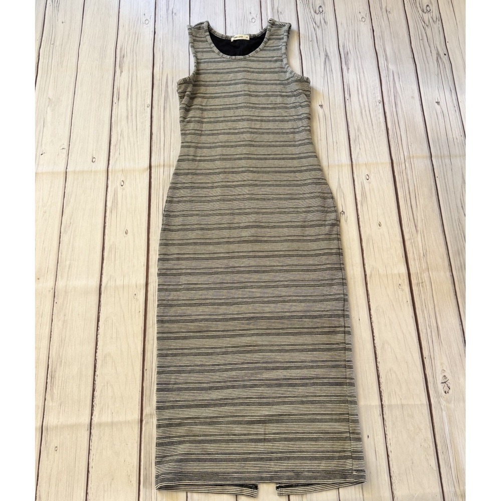 Marine Layer Lexi Daytime Midi Tank Dress Black‎ White Stripe Size XS Women's